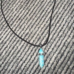 Turquoise howlite pendant